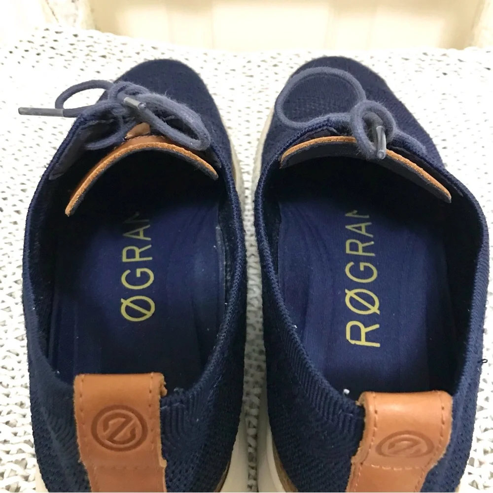 Cole Haan Zerogrand Knit Wingtip Oxfords Navy